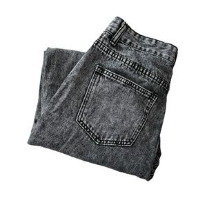 SHEIN Stone-Washed Black Jeans